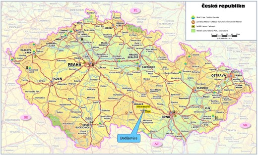 Mapa - kde nás najdete - Budíkovice Mapa - kde nás najdete - Budíkovice